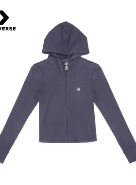 Converse匡威2026春女休闲运动上衣连帽短款修身外套 WCJ428-GDA