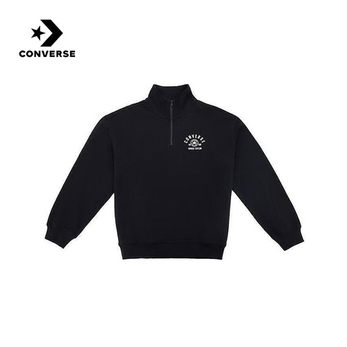 Converse匡威25冬男女同款针织套头衫翻领半拉链卫衣 UCJ083-023