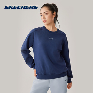 P425W074 SKECHERS 2025冬女卫衣 新款 02MZ 斯凯奇