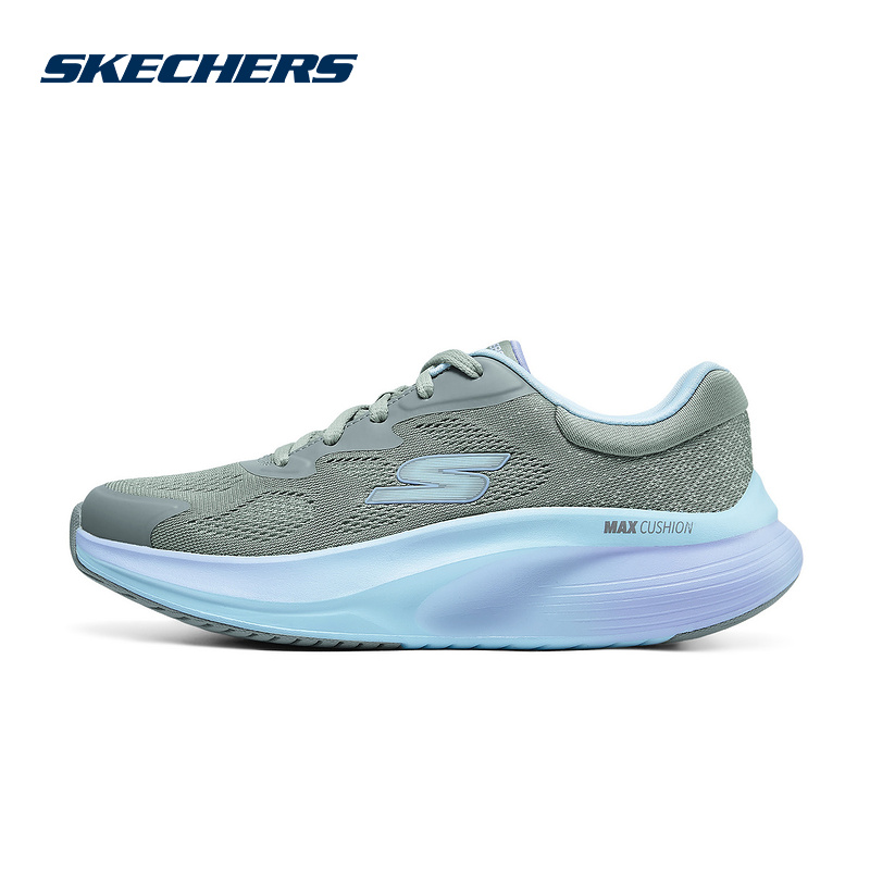 SKECHERS斯凯奇秋季女款休闲鞋织物网面透气舒适 125053-GYAQ