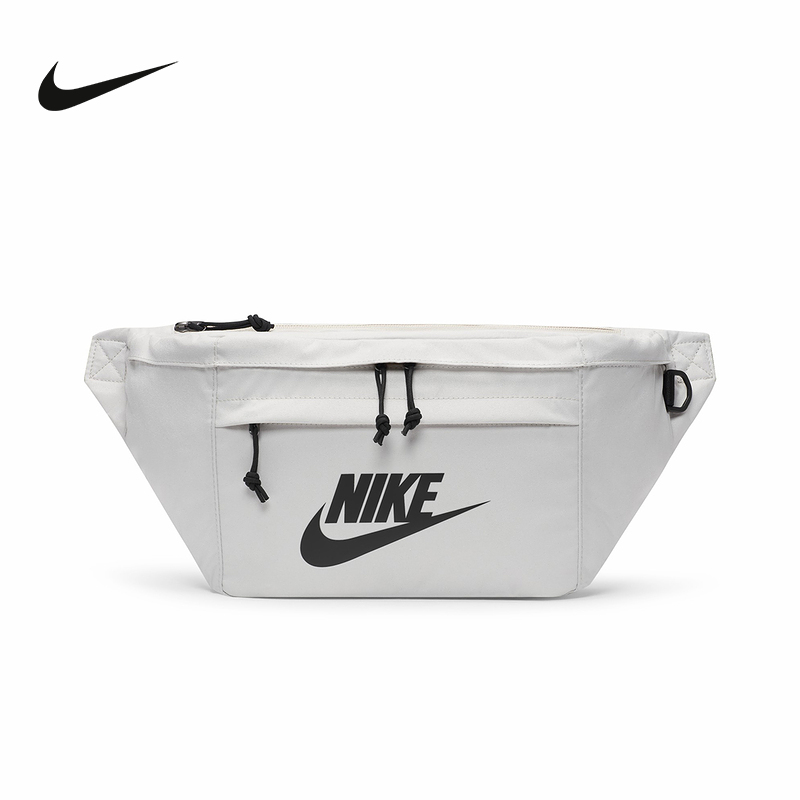 NIKE耐克单肩包腰包胸包新款灰白黑钩休闲斜挎包运动包BA5751-072