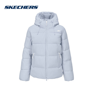 斯凯奇女士秋冬新款防泼水棉外套棉衣棉服连帽外套P425W197-066X