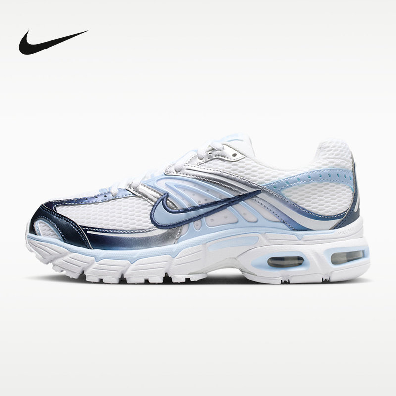 NIKE耐克女鞋AIR MAX MOTO 2K白蓝银复古老爹鞋跑步鞋IH7803-100