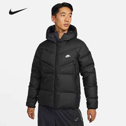Nike耐克羽绒服男装短款冬季新款连帽保暖防风夹克DV1132-010