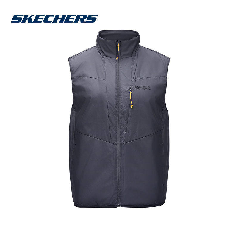 Skechers斯凯奇冬季男上衣运动服休闲梭织马甲 L424M009-0403,运动服/休闲服装,棉马甲,淘宝优惠券,粉丝福利购,淘宝优惠卷