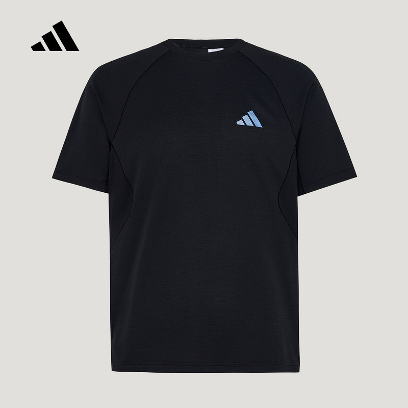 adidas阿迪达斯半袖上衣2026新款夏男运动休闲舒适短袖T恤 IA6093 - 实物图
