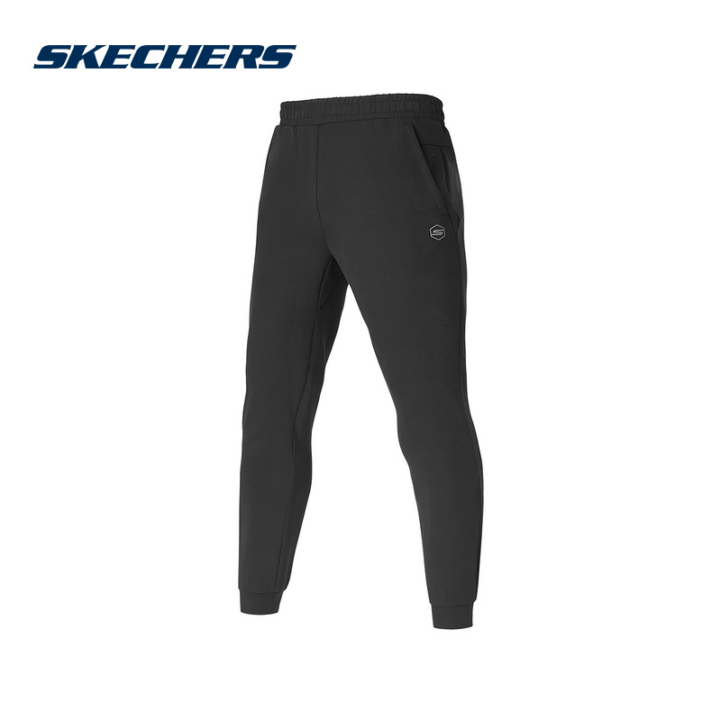 Skechers斯凯奇2025春季男款长裤运动休闲裤束脚裤 P125M030-0018