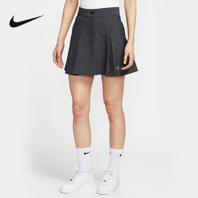 NIKE耐克女短裙夏新款大坂直美网球裙休闲运动裙百褶裙HQ6070-010
