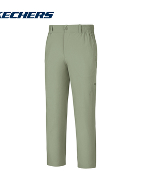 Skechers斯凯奇26夏季男子运动休闲裤直筒宽松梭织长裤 P226M060