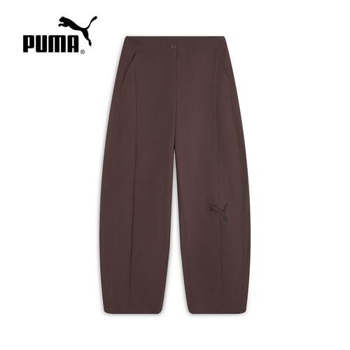 PUMA彪马夏新款美式复古宽松弯刀裤香蕉裤运动梭织长裤 639723-13