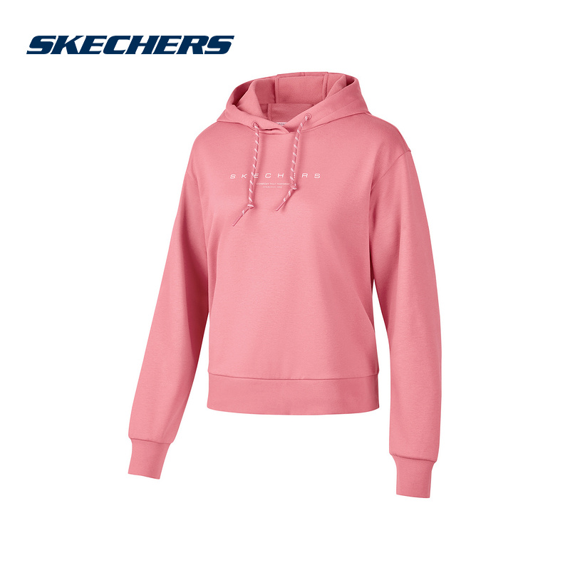 Skechers斯凯奇冬女上衣套头衫休闲连帽卫衣 P424W012-04RQ