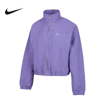 耐克NIKE新品2025夏女梭织夹克运动休闲时尚短款外套 HJ1000-527