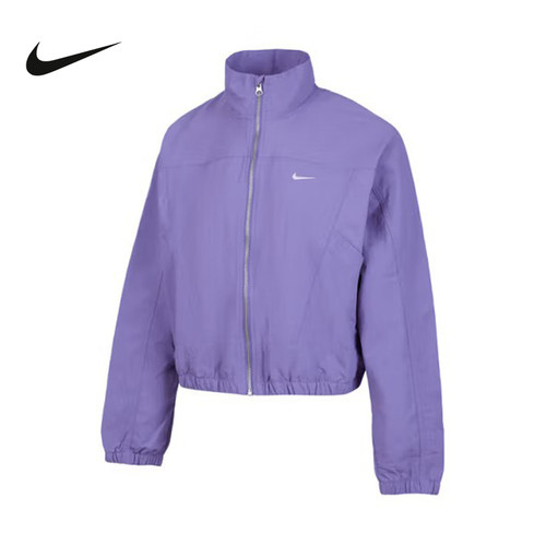 耐克NIKE新品2025夏女梭织夹克运动休闲时尚短款外套 HJ1000-527