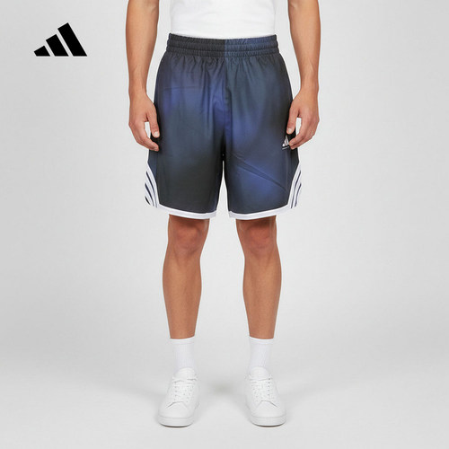 adidas阿迪达斯速干篮球运动健身训练中裤2026秋男梭织短裤LD2866
