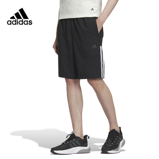 Adidas阿迪达斯五分裤短裤夏季男裤梭织运动裤透气休闲裤IN6510