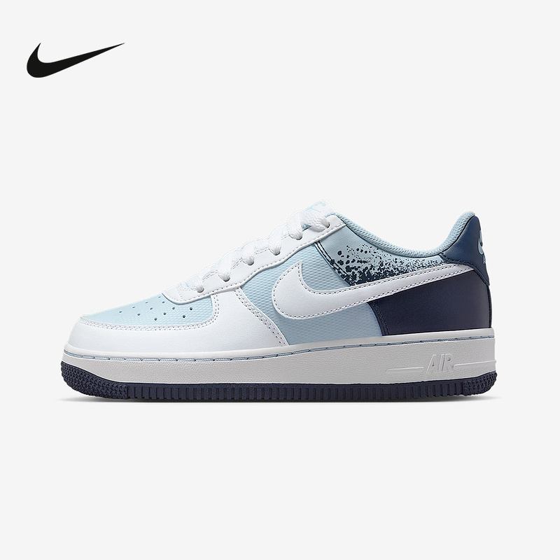 NIKE耐克大童鞋女鞋 AIR FORCE 1空军一号板鞋休闲鞋IB7686-400