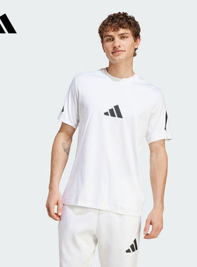 adidas阿迪达斯Z.N.E黑标半袖秋季新款男棉短袖T恤JE3078