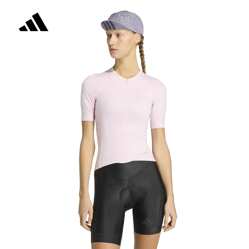 adidas阿迪达斯半袖女运动公路自行车骑行短袖T恤比赛服 KB9570