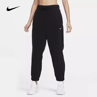 耐克运动裤女裤子秋冬加绒保暖宽松收口休闲长裤FB5579-010