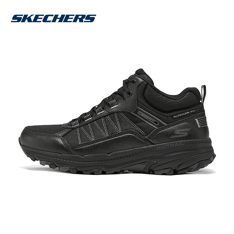 Skechers斯凯奇冬男鞋缓震耐磨运动中帮休闲鞋 220759C-BKCC