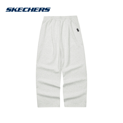 Skechers斯凯奇中性梭织运动长裤简约百搭休闲裤   L324U030-04PD