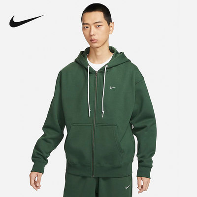 Nike耐克外套男冬季新款刺绣运动休闲连帽加绒保暖夹克DR0404-323