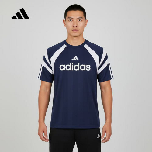 adidas阿迪达斯上衣半袖2026休闲夏季男运动休闲短袖T恤 KF4725