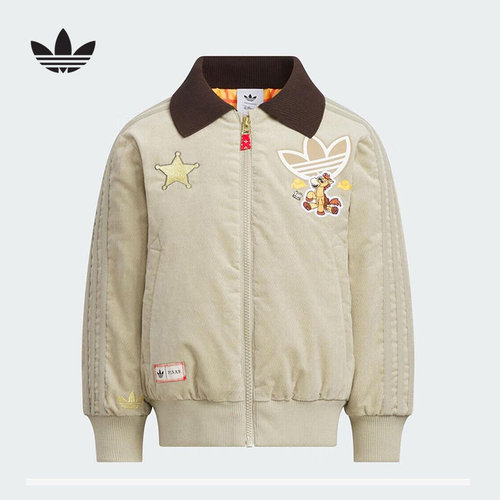 adidas阿迪达斯三叶草迪士尼联名飞行员外套春男女小童棉服KS3169