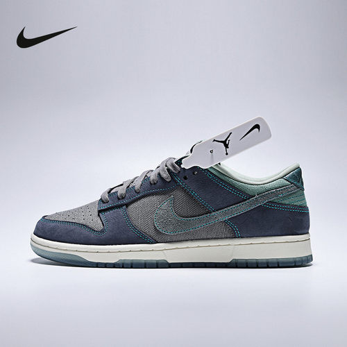 NIKE耐克男鞋DUNK LOW低帮复古板鞋拼接牛仔运动休闲鞋IH1942-002