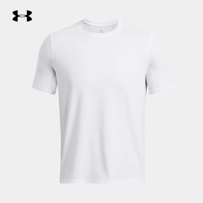 安德玛UA Meridian男子柔感训练运动短袖T恤1386973-100