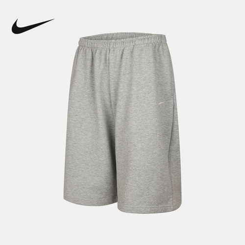 NIKE耐克女短裤夏季新款宽松透气刺绣运动裤针织五分裤IR1647-063