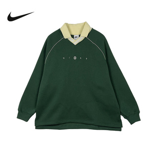 IF0257 运动T恤POLO衫 323 长袖 Nike耐克女子加绒翻领上衣2026春季