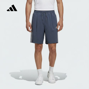 adidas阿迪达斯运动裤2026新款夏男休闲透气五分裤梭织短裤LC8852