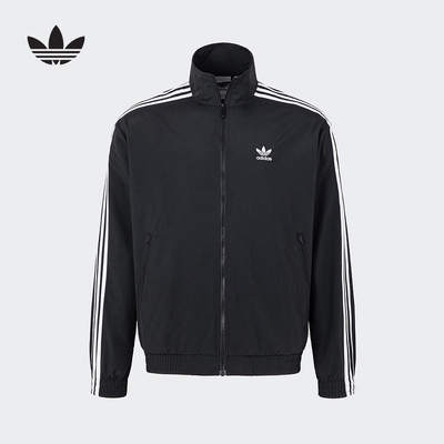 adidas阿迪达斯三叶草2025春新款男子梭织运动宽松夹克外套KB2466