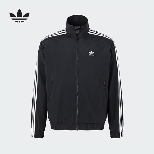 adidas阿迪达斯三叶草2025春新款男子梭织运动宽松夹克外套KB2466