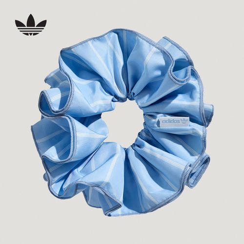 adidas阿迪达斯三叶草度假风钩针编织发圈秋女双层梭织头饰LD6386