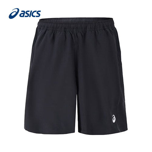 ASICS亚瑟士新款男子舒适弹力网球梭织系带运动短裤2041A343-001