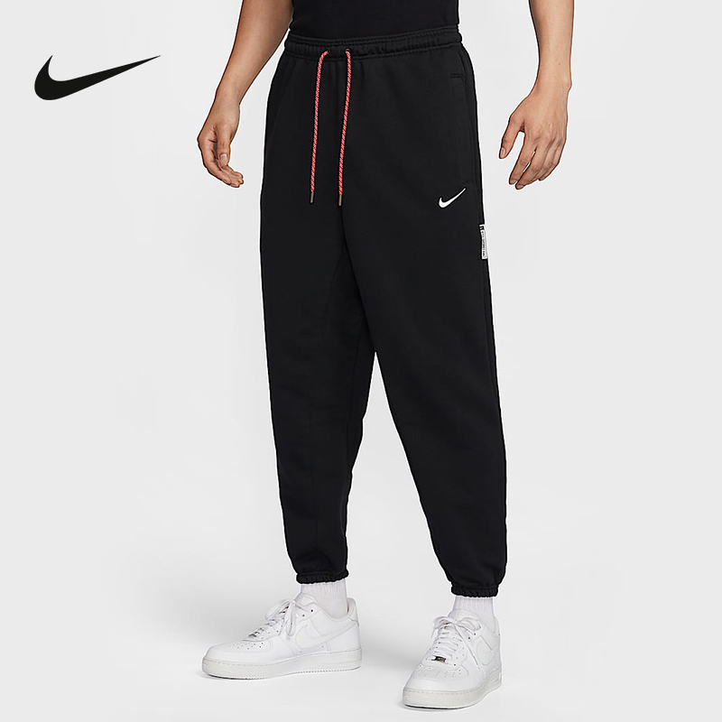 Nike耐克男裤25春新款宽松收口束脚卫裤速干篮球运动裤IB5497-010