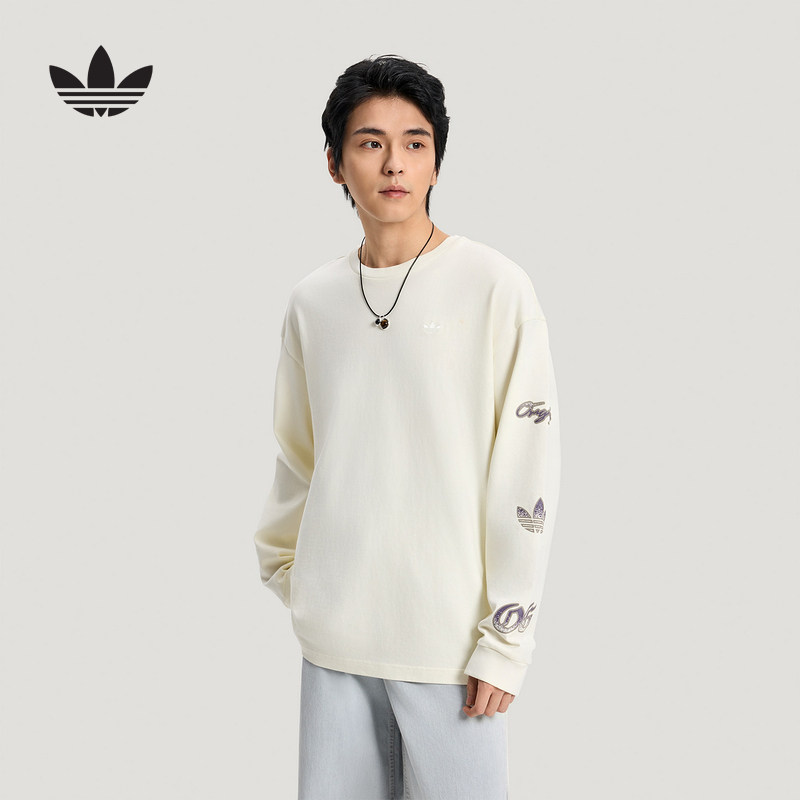 阿迪达斯 （adidas）|（新款）2026春男长袖T恤 KR5046,运动服/休闲服装,运动T恤,淘宝优惠券,粉丝福利购,淘宝优惠卷