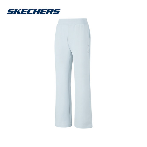 Skechers斯凯奇26春女士直筒运动裤休闲针织长裤 P126W013/01DS