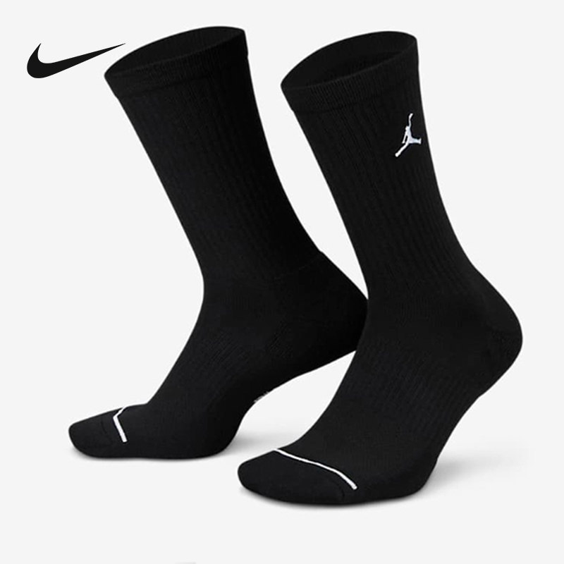 Nike耐克乔丹男女同款健身训练中筒袜夏透气速干DX9632-010
