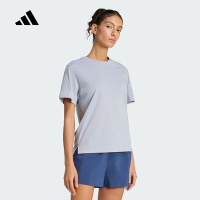 adidas阿迪达斯ADI365速干跑步简约纯色半袖夏女短袖T恤 KF2699