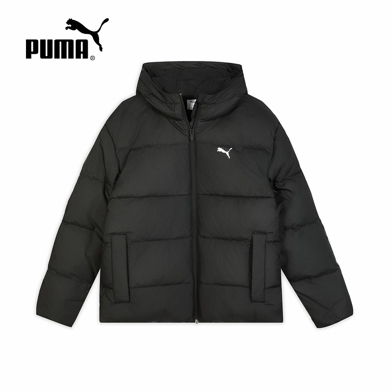 PUMA彪马拒寒保暖防风面包服25冬男短款连帽羽绒服外套 692910-01