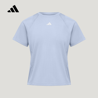adidas阿迪达斯「清风TEE」2026夏女凉感速干健身短袖T恤 IA6098