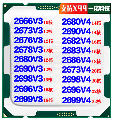 E5-2666V32678V32696V3至强CPU