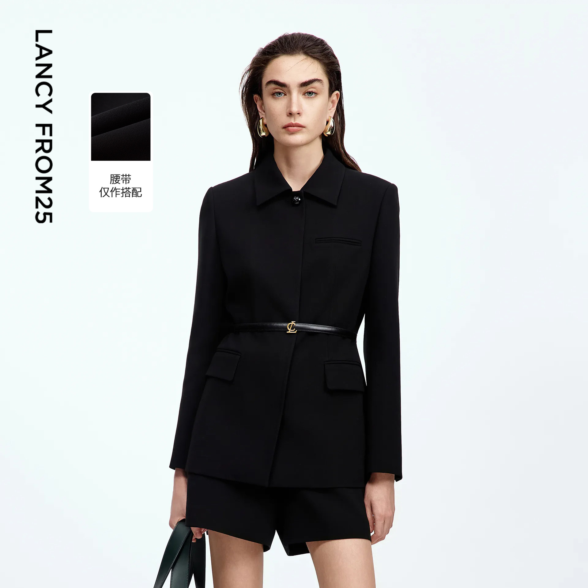 【汤圆TOYO】朗姿醋酸翻领收腰外套高级感气质轻职场通勤上衣女2,女装/女士精品,短外套,淘宝优惠券,粉丝福利购,淘宝优惠卷