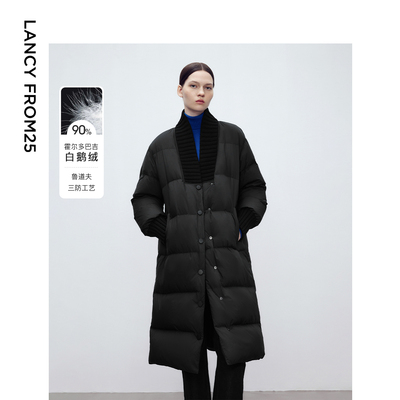 [朗姿奥莱]朗姿欧洲EiLEEN ELITEE霍尔多巴吉白鹅绒2024冬新款羽