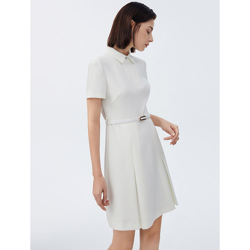 腰节镂空 开衩下摆