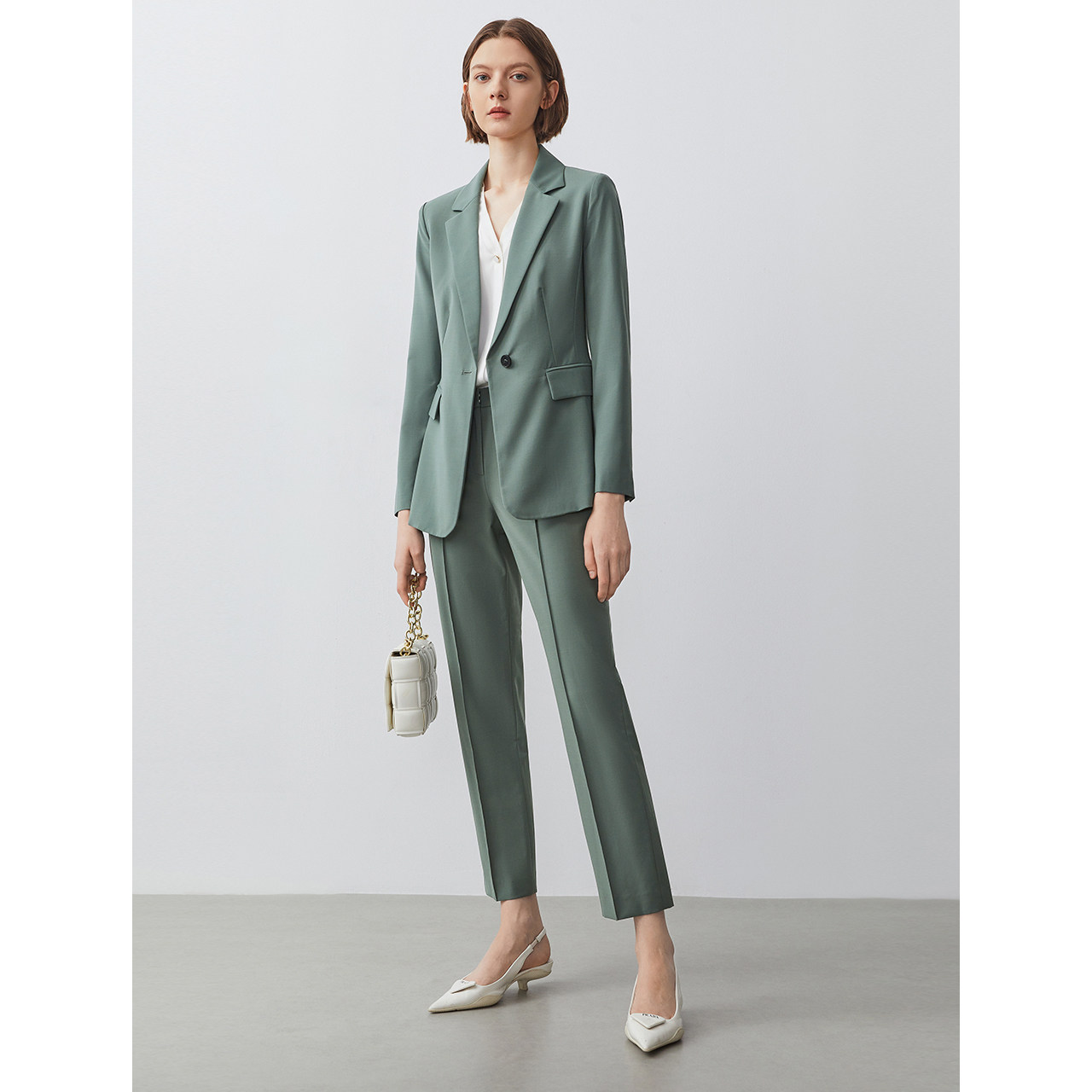 朗姿商场同款羊毛西装裤女秋季奥莱高级感通勤女士休闲裤长裤子,女装/女士精品,西装裤/正装裤,淘宝优惠券,粉丝福利购,淘宝优惠卷