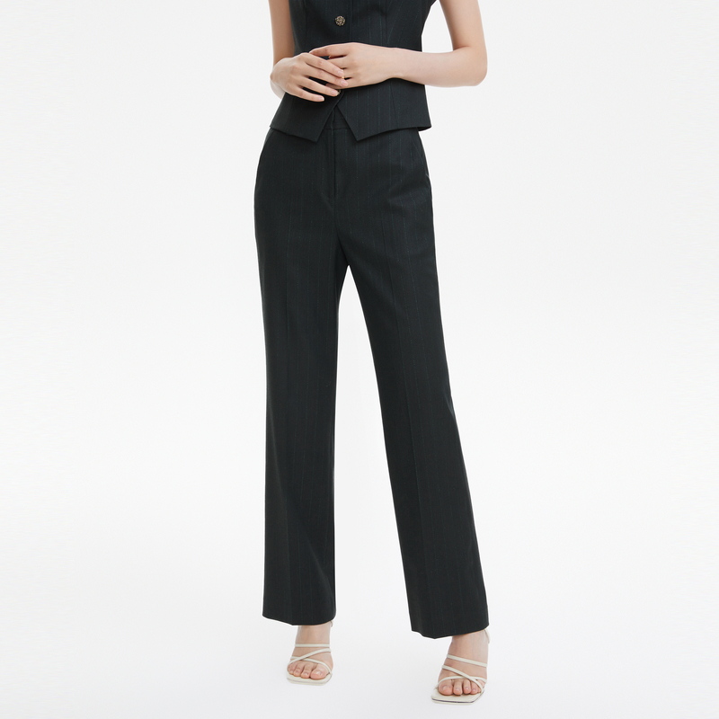 隐藏拉链 直筒裤型 便捷插袋